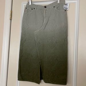 NEW Ungaro ombré green skirt